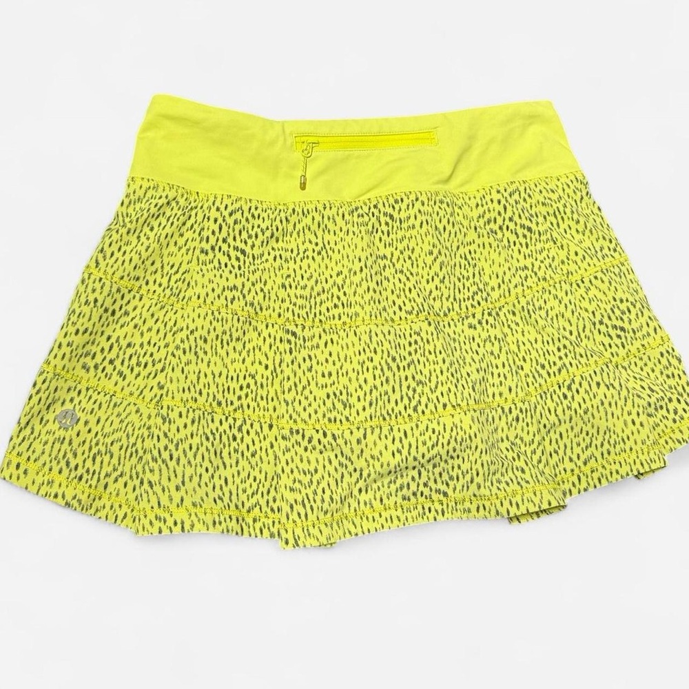 Lululemon Athletica Yellow Skater Mini Skirt